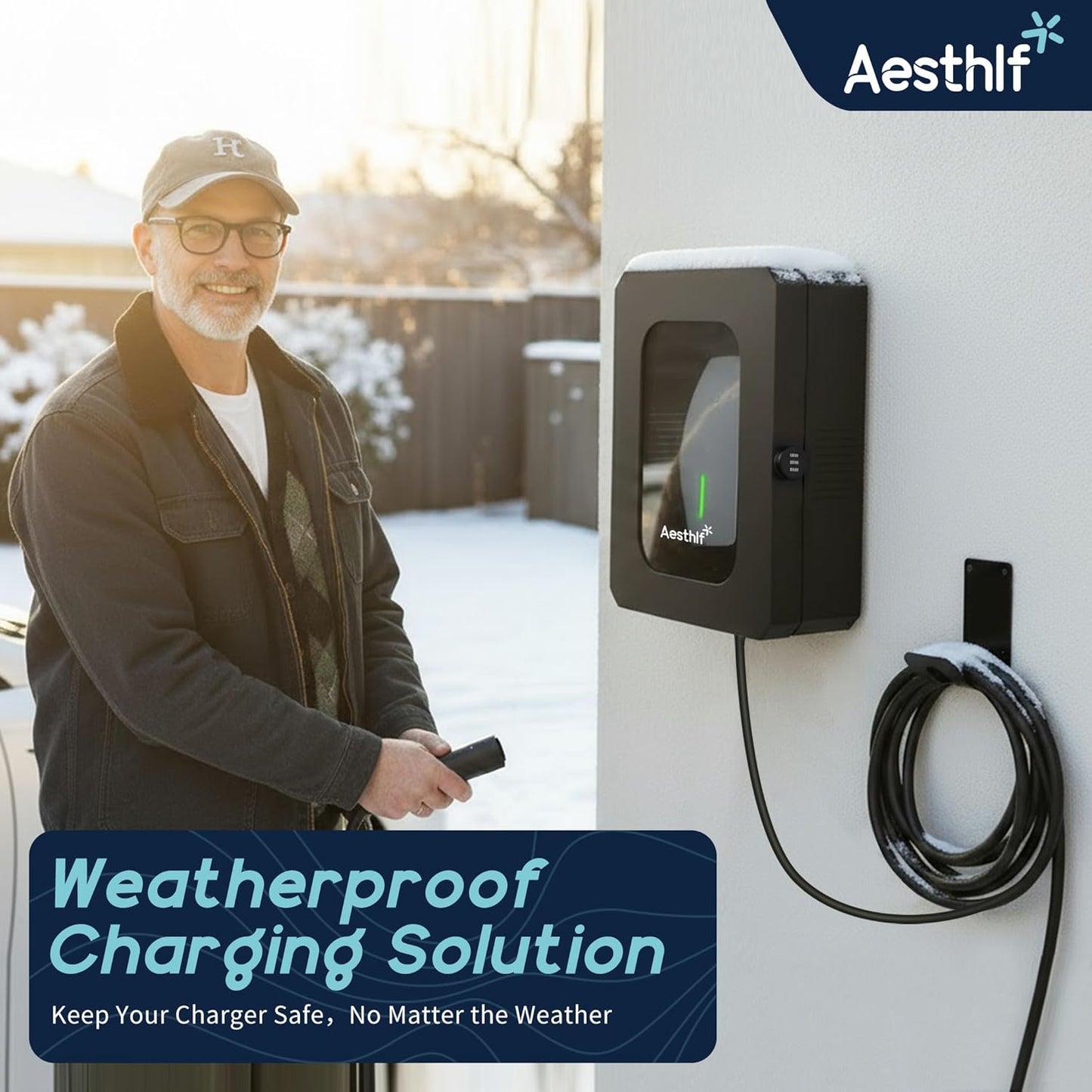 Outdoor EV Charger Enclosure Protect Lock Box