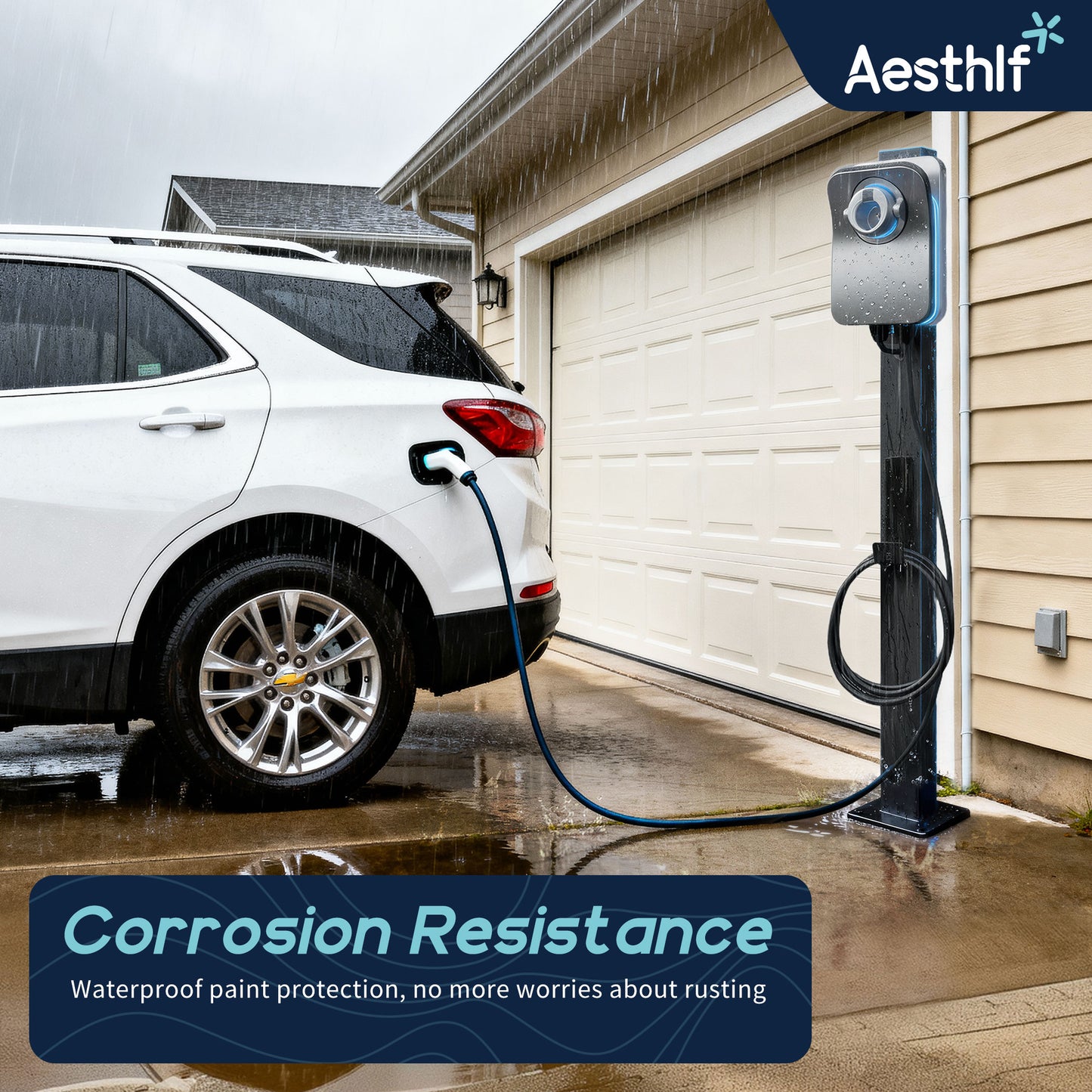 Outdoor EV Charger Station Stand