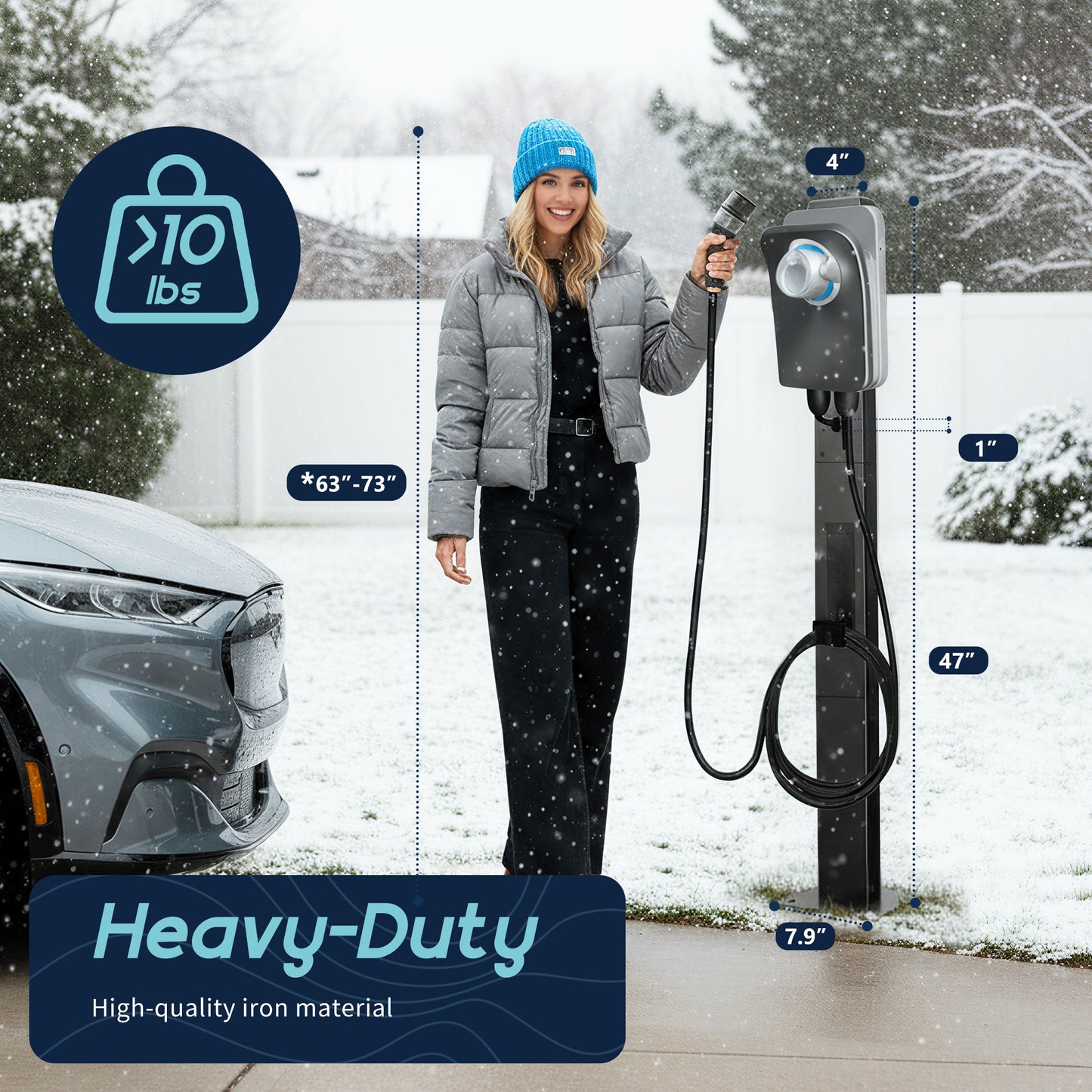 Outdoor EV Charger Station Stand